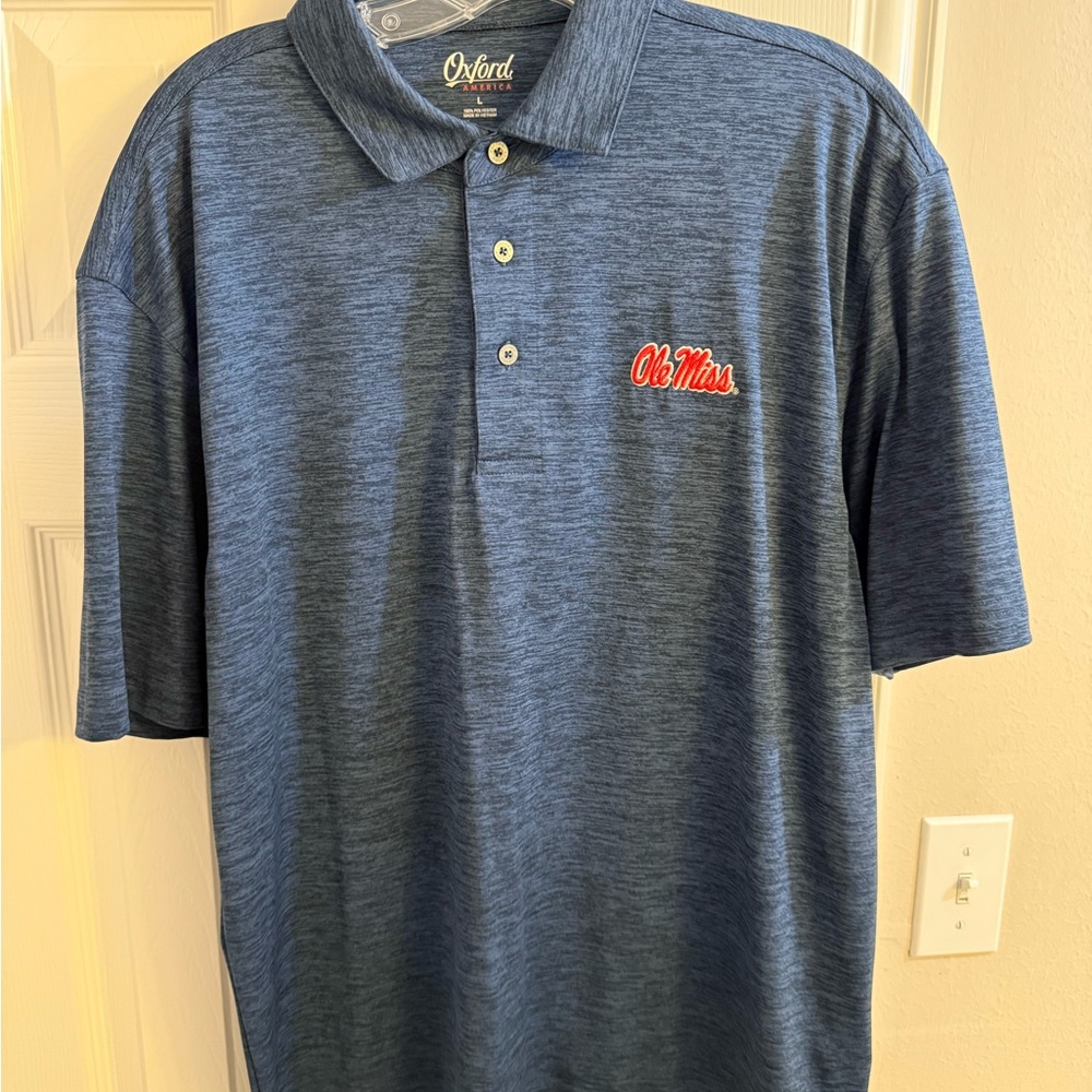 Ole Miss- Mississippi- Oxford Blue Polo Shirt